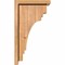 Ekena Millwork Pescadero Smooth Corbel w/Backplate, Western Red Cedar, 7 1/2"W x 10"D x 18"H COR08X10X18PEC01SWR - alternate 3